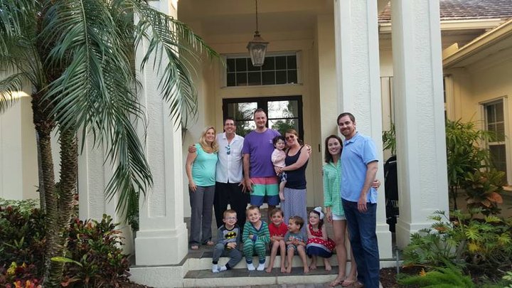 Group at the front entry